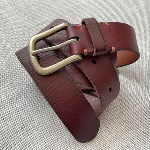 Brown Leather Adjustable Men’s Belt Size M/L